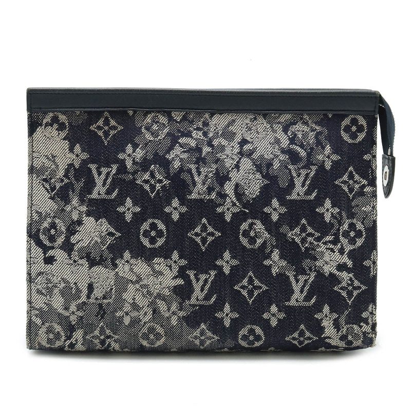 Louis Vuitton Monogram Tapestry Pochette Voyage MM Clutch M80034 - Barde