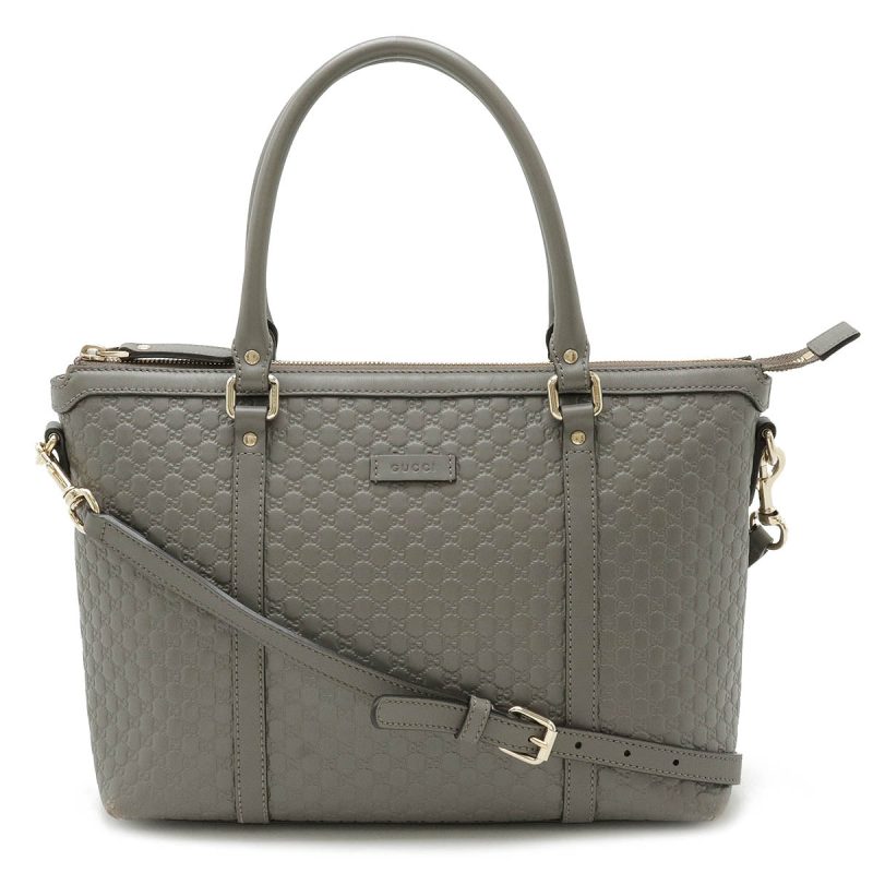 Gucci Leather Microguccissima Tote Bag - Barde