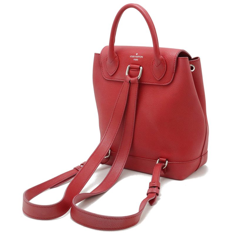 Louis Vuitton Lockme Backpack Red Leather - Barde - Image 2