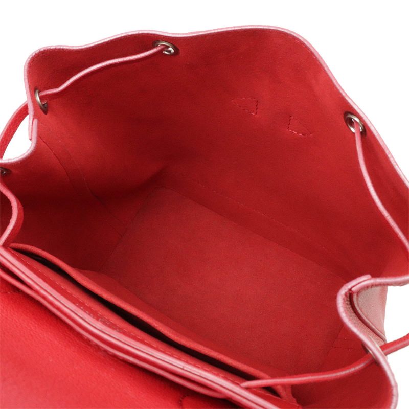Louis Vuitton Lockme Backpack Red Leather - Barde - Image 7