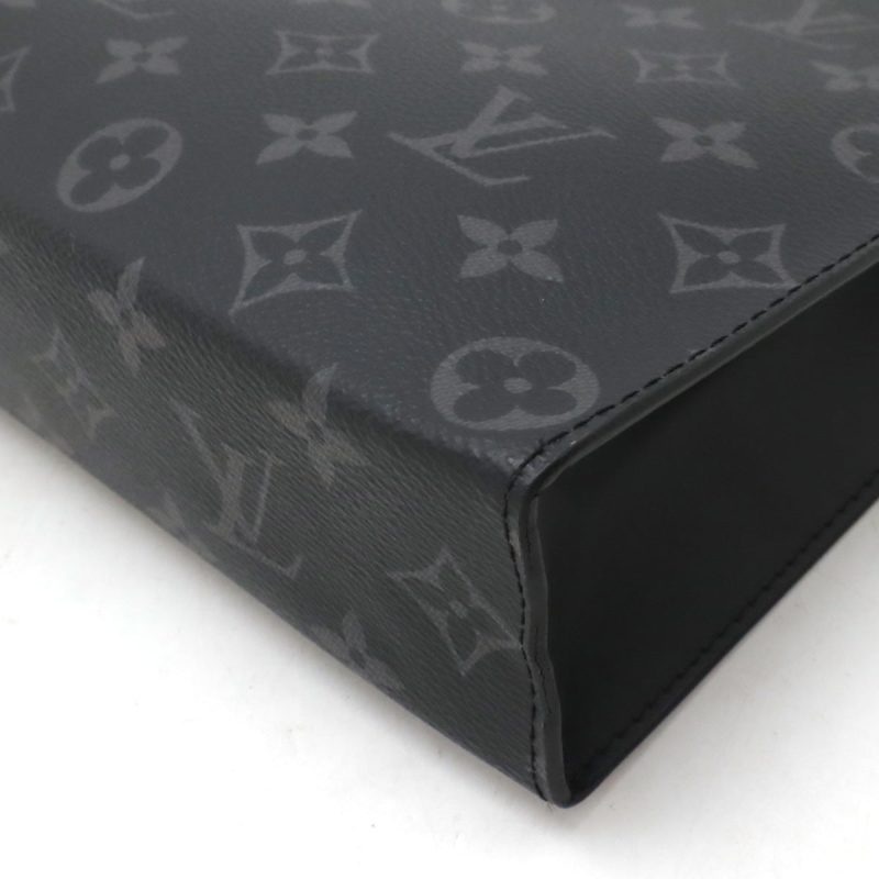 Louis Vuitton Monogram Eclipse Pochette Voyage MM Clutch M61692 - Barde - Image 3