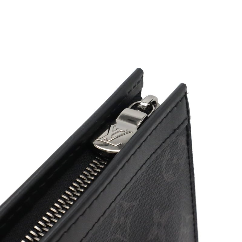 Louis Vuitton Monogram Eclipse Pochette Voyage MM Clutch M61692 - Barde - Image 4