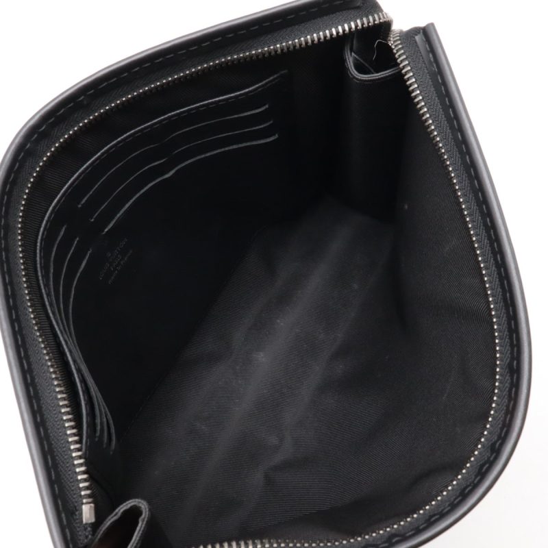 Louis Vuitton Monogram Eclipse Pochette Voyage MM Clutch M61692 - Barde - Image 6