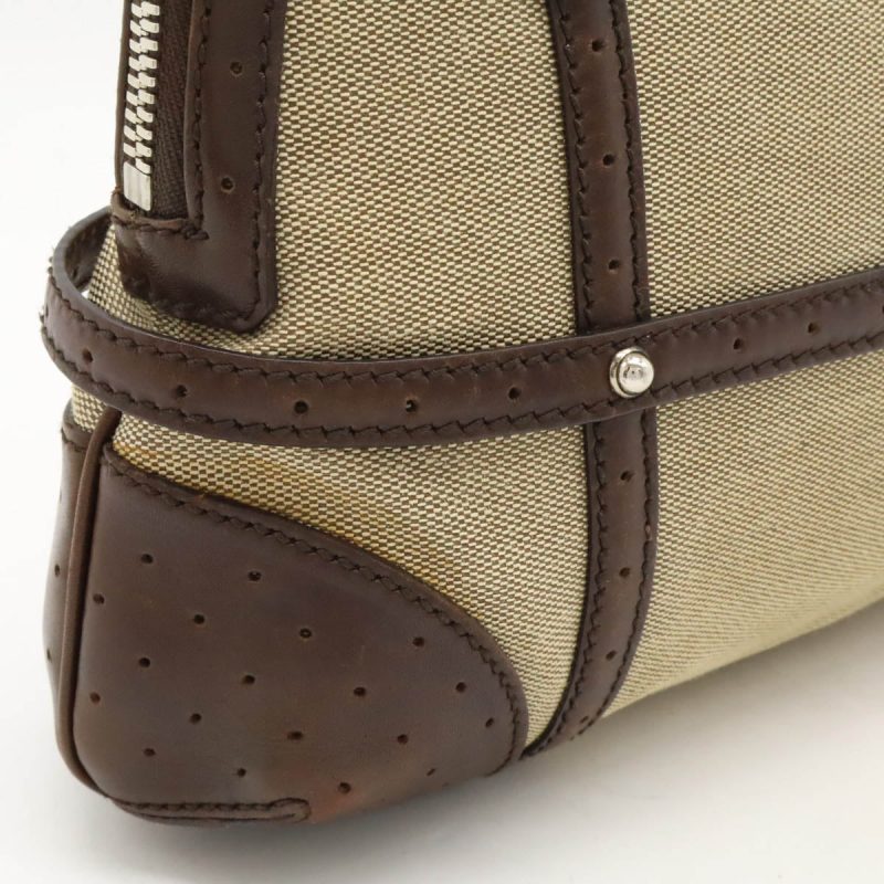 Gucci Canvas Leather Handbag Tote 114882 - Barde - Image 7
