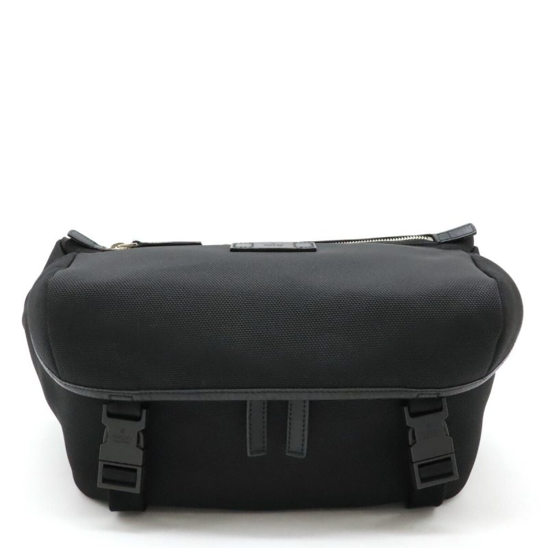 Gucci Nylon Canvas Leather Body Bag 353409 - Barde