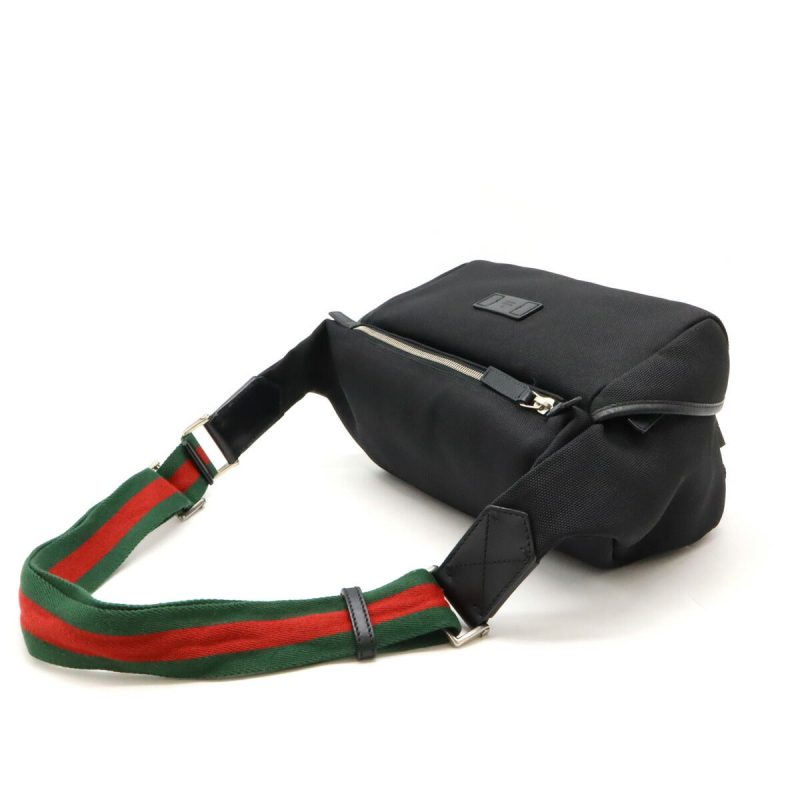 Gucci Nylon Canvas Leather Body Bag 353409 - Barde - Image 2