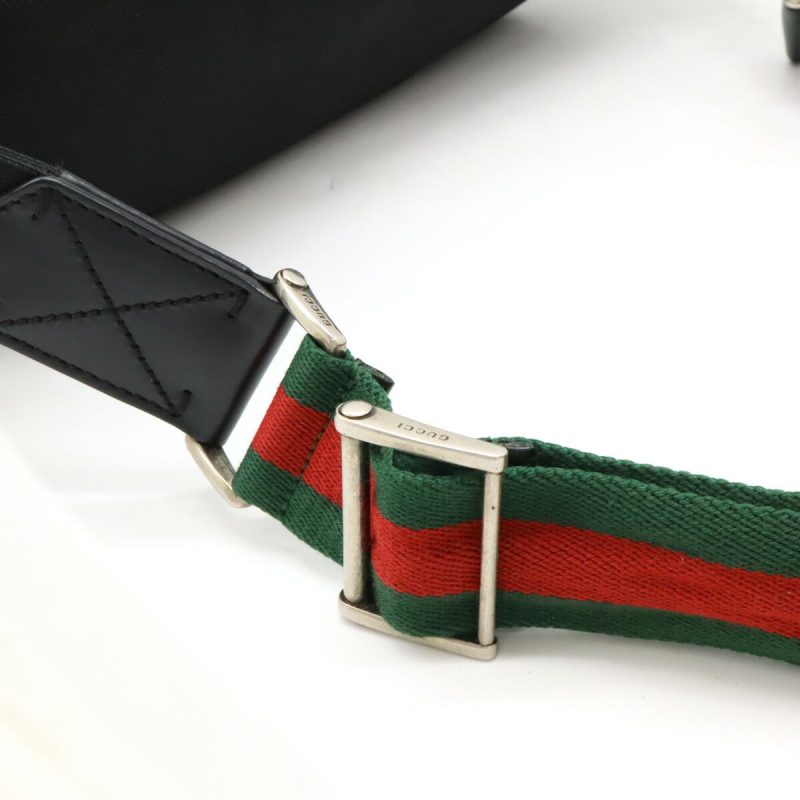 Gucci Nylon Canvas Leather Body Bag 353409 - Barde - Image 4