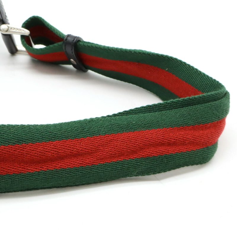 Gucci Nylon Canvas Leather Body Bag 353409 - Barde - Image 5