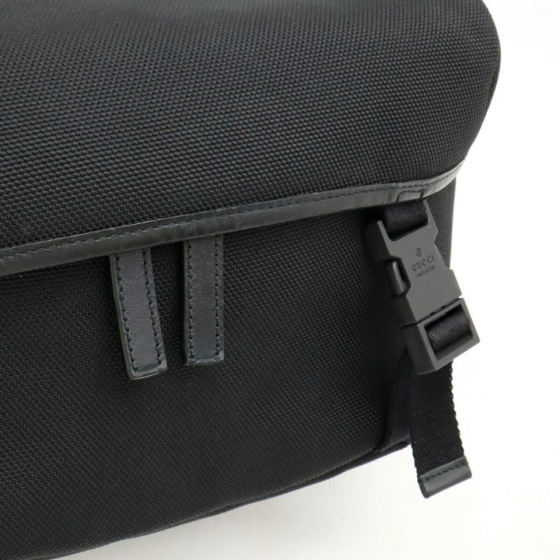 Gucci Nylon Canvas Leather Body Bag 353409 - Barde - Image 8