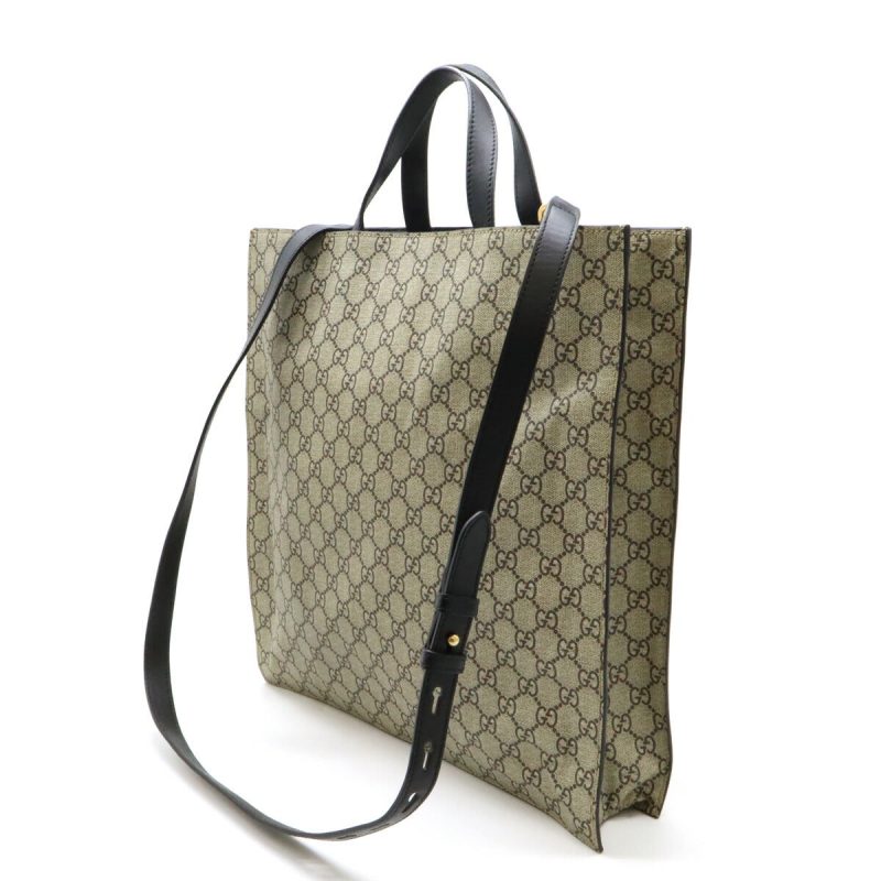 Gucci GG Supreme Bee 2WAY Tote Bag Black - Barde - Image 2
