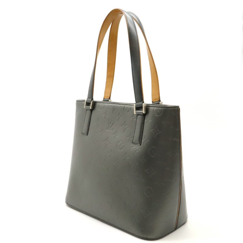Louis Vuitton Monogram Mat Stockton Tote Bag Black - Barde - Image 2