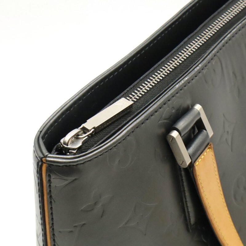 Louis Vuitton Monogram Mat Stockton Tote Bag Black - Barde - Image 5