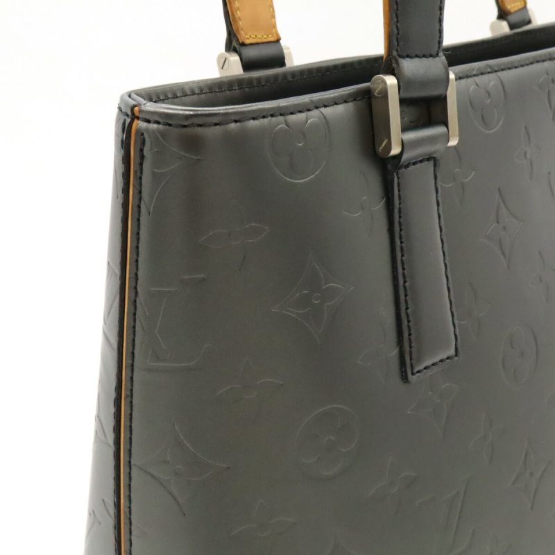 Louis Vuitton Monogram Mat Stockton Tote Bag Black - Barde - Image 7