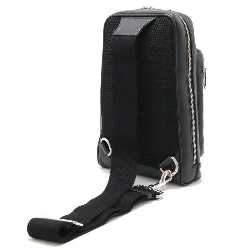 Gucci Leather Crossbody Bag Black - Barde - Image 2