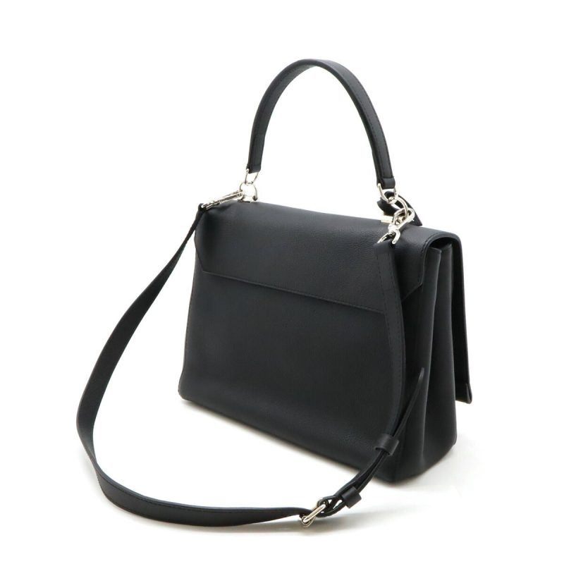 Louis Vuitton Lockme Cartable Handbag Soft Calf Leather Black - Barde - Image 2