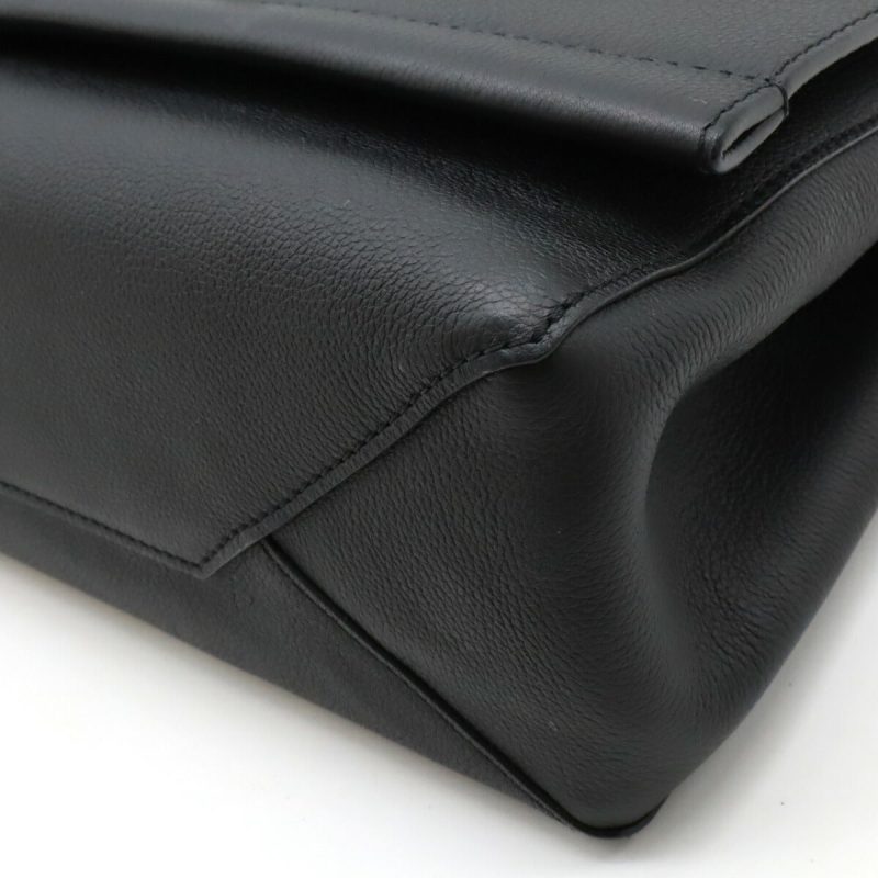 Louis Vuitton Lockme Cartable Handbag Soft Calf Leather Black - Barde - Image 3