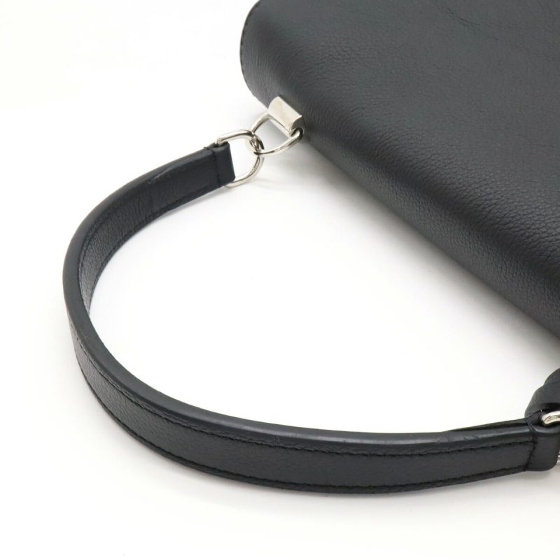 Louis Vuitton Lockme Cartable Handbag Soft Calf Leather Black - Barde - Image 4