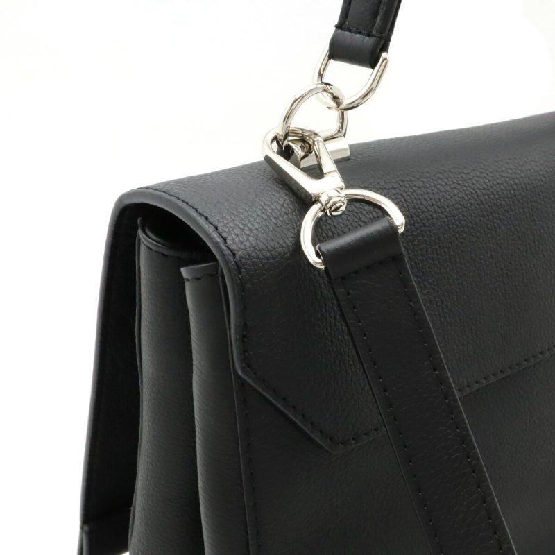 Louis Vuitton Lockme Cartable Handbag Soft Calf Leather Black - Barde - Image 5