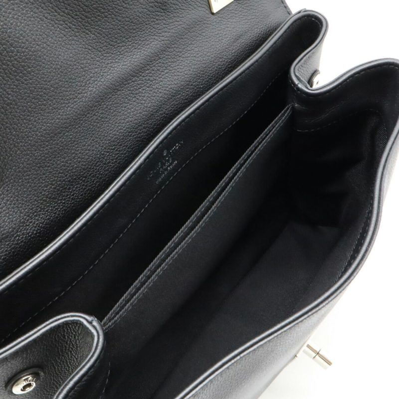 Louis Vuitton Lockme Cartable Handbag Soft Calf Leather Black - Barde - Image 6