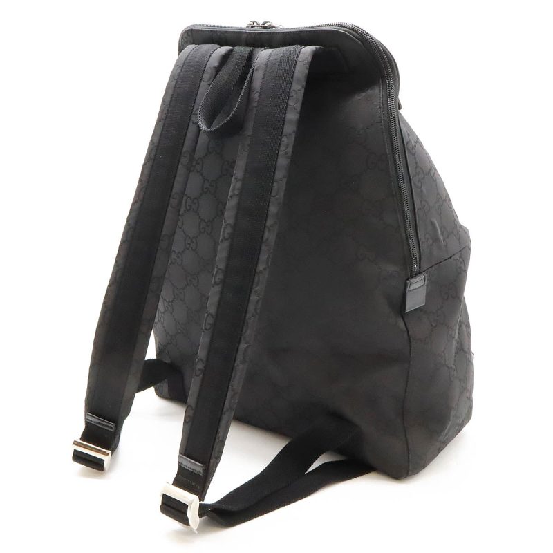Gucci Nylon Leather Backpack Black - Barde - Image 2