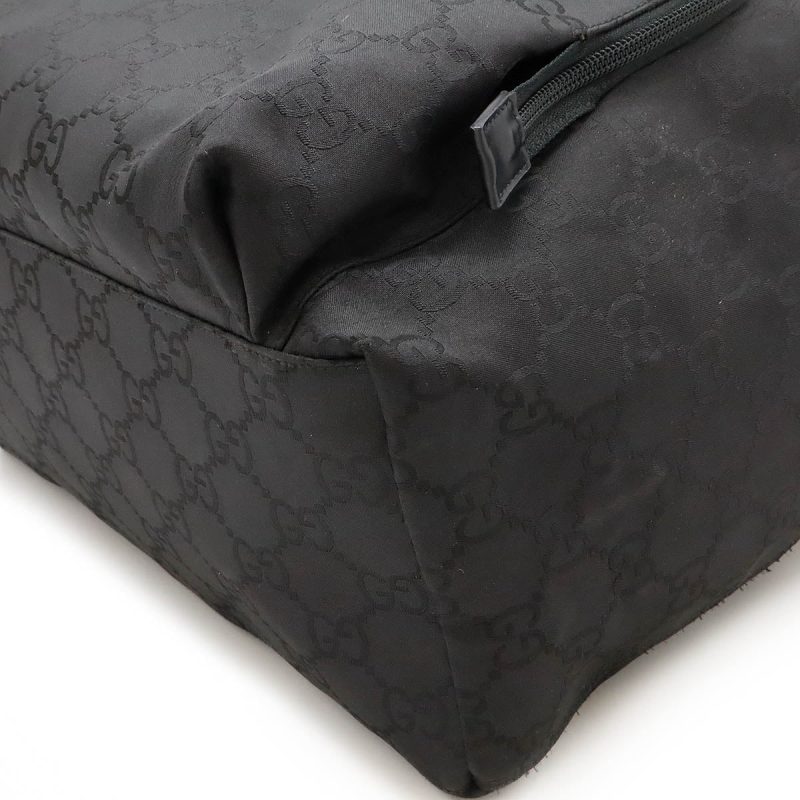Gucci Nylon Leather Backpack Black - Barde - Image 3