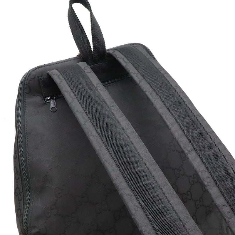 Gucci Nylon Leather Backpack Black - Barde - Image 6