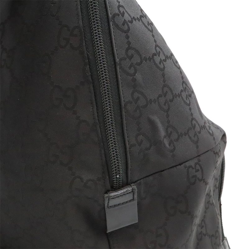 Gucci Nylon Leather Backpack Black - Barde - Image 9