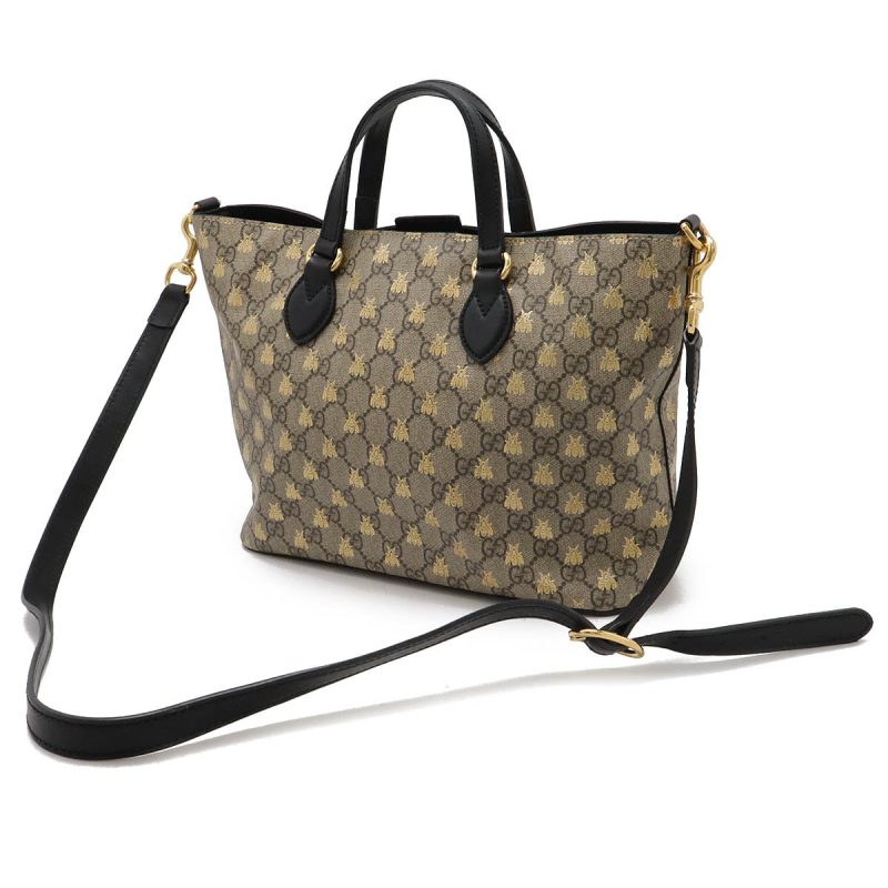 Gucci GG Supreme Bee 2WAY Tote Handbag - Barde - Image 2