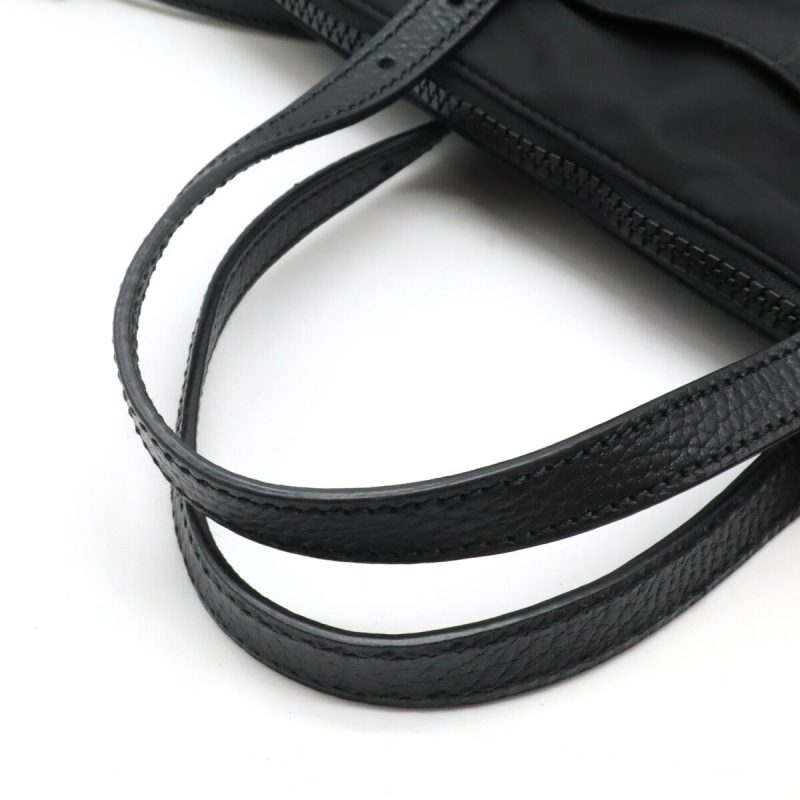 Gucci Nylon Leather GG Tote Bag Black - Barde - Image 4