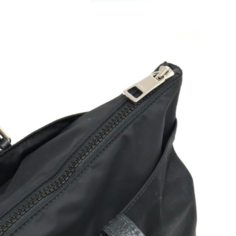 Gucci Nylon Leather GG Tote Bag Black - Barde - Image 5