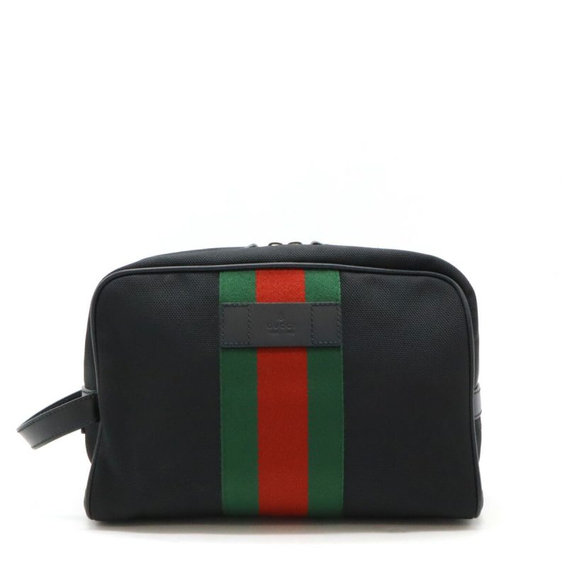 Gucci Nylon Canvas Parana Webbing Clutch - Barde