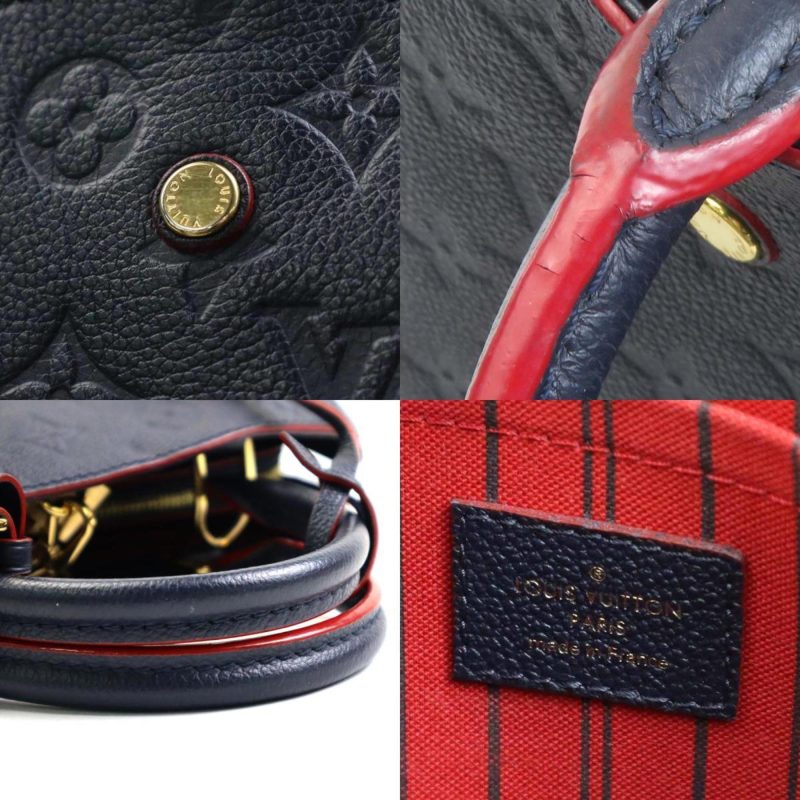 Louis Vuitton Montaigne  Leather Handbag - Barde - Image 4