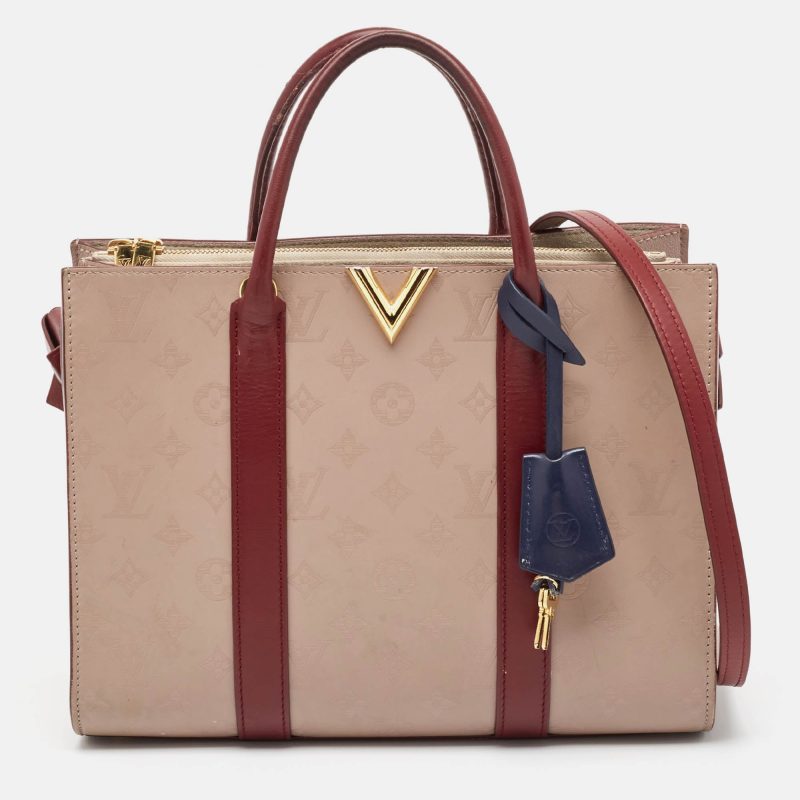 Louis Vuitton Red/plume Monogram Leather Very Mm Bag - Barde