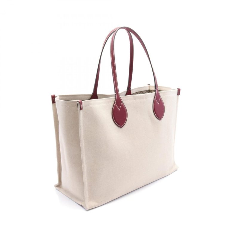 Gucci   Canvas Leather Pouch Tote Bag (Pre-Owned) - Barde - Image 3
