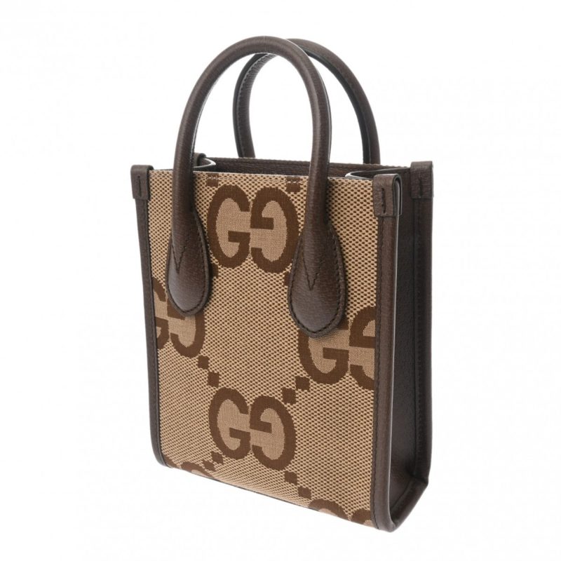 Gucci Gg Canvas   Gg Canvas Leather Handbag Tote Bag (Pre-Owned) - Barde - Image 3