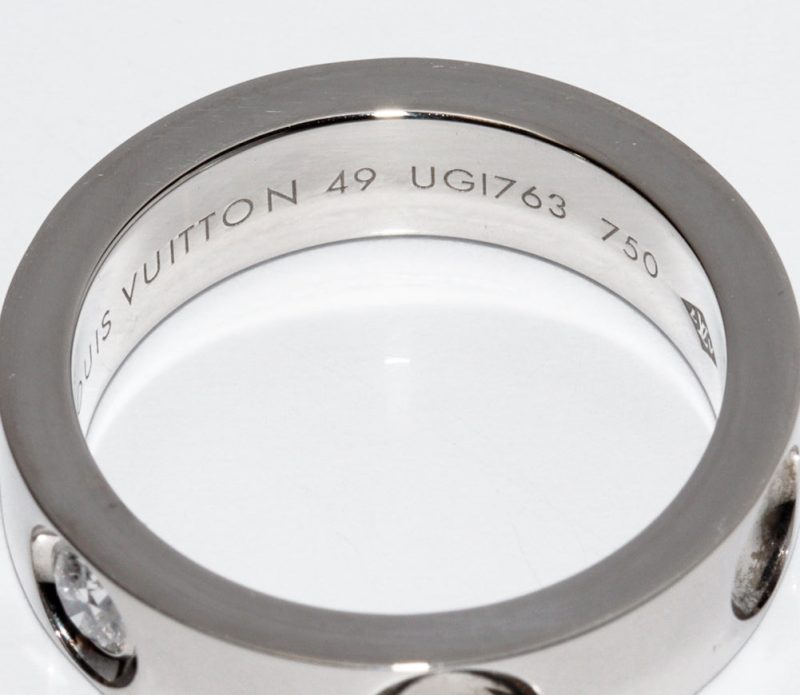 Louis Vuitton K18WG Diamond Ring Q9A03J - Barde - Image 4