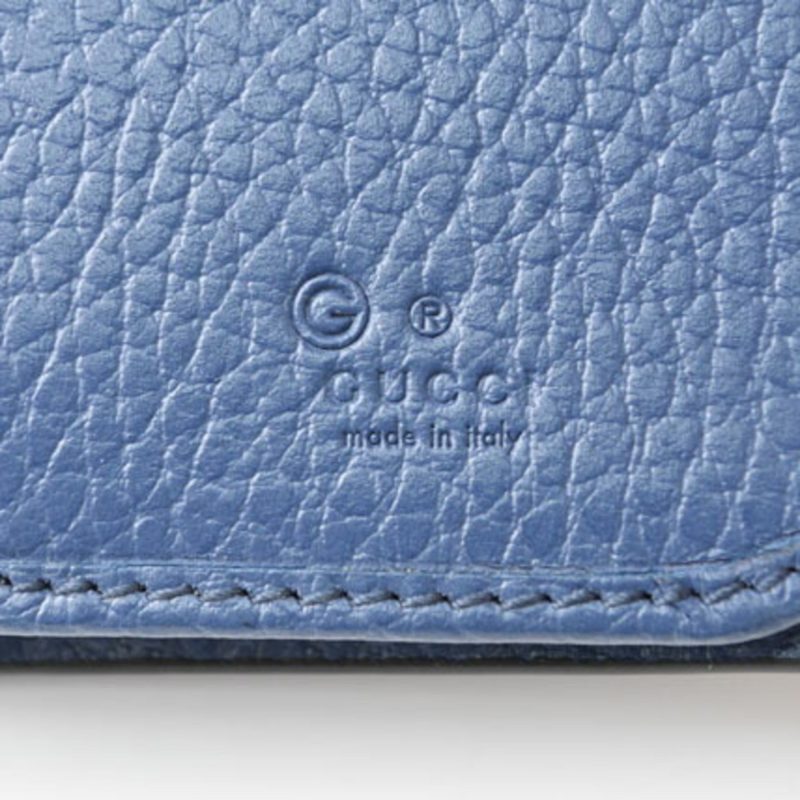 Gucci  blue Leather Coin Purse/Coin Case (Pre-Owned) - Barde - Image 6