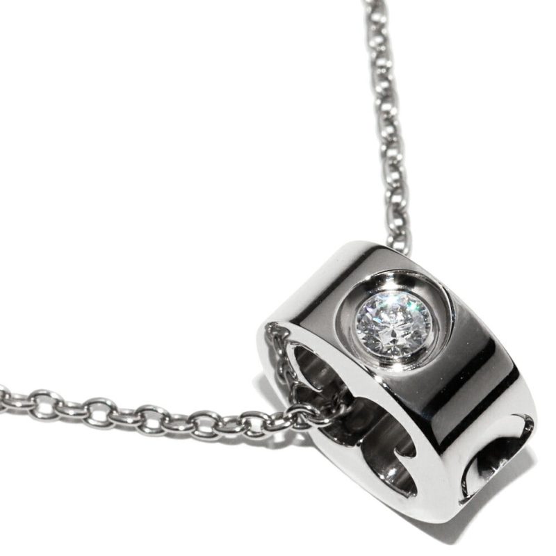 Louis Vuitton K18WG Diamond Pendant Necklace Q93231 - Barde