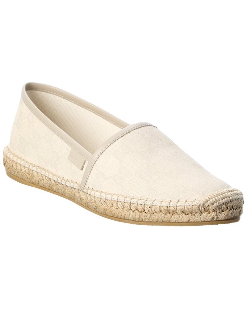 Gucci GG Canvas & Leather Espadrille - Barde