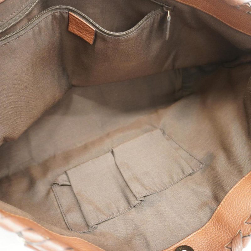 Gucci Bamboo  Leather Tote Bag () - Barde - Image 5