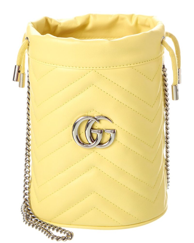 Gucci GG Marmont Mini Matelasse Leather Bucket Bag - Barde