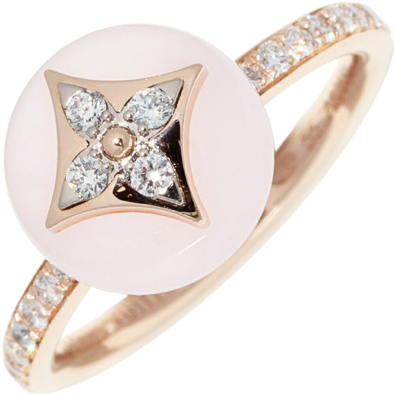 Louis Vuitton Pink Opal Diamond Ring - Barde