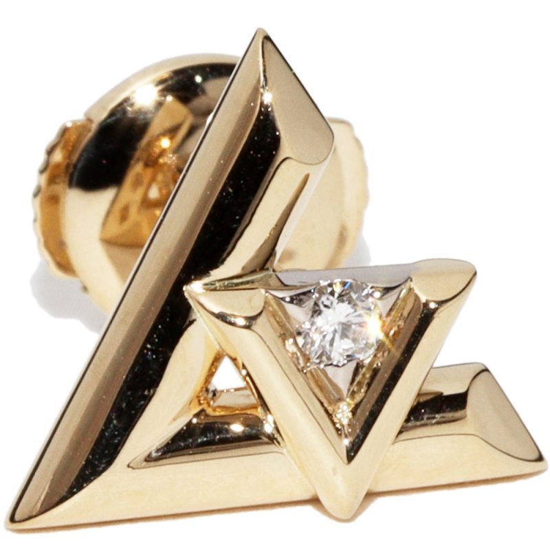Louis Vuitton K18YG Diamond Earring Q96969 - Barde