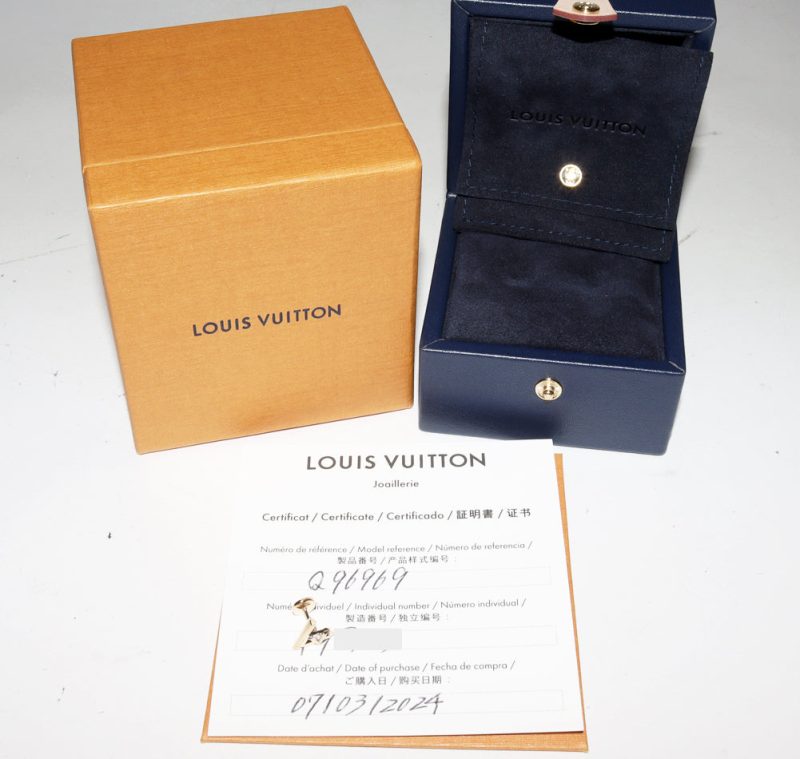 Louis Vuitton K18YG Diamond Earring Q96969 - Barde - Image 3
