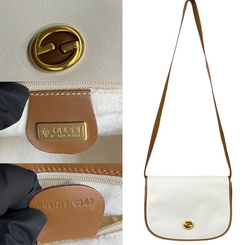 Gucci Vintage Micro GG Leather Shoulder Bag - Barde - Image 4