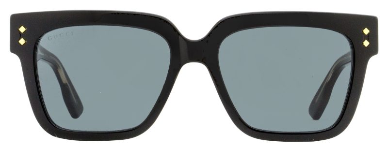 Gucci Men's Square Sunglasses GG1084S 001 Black/Gold 54mm - Barde - Image 2