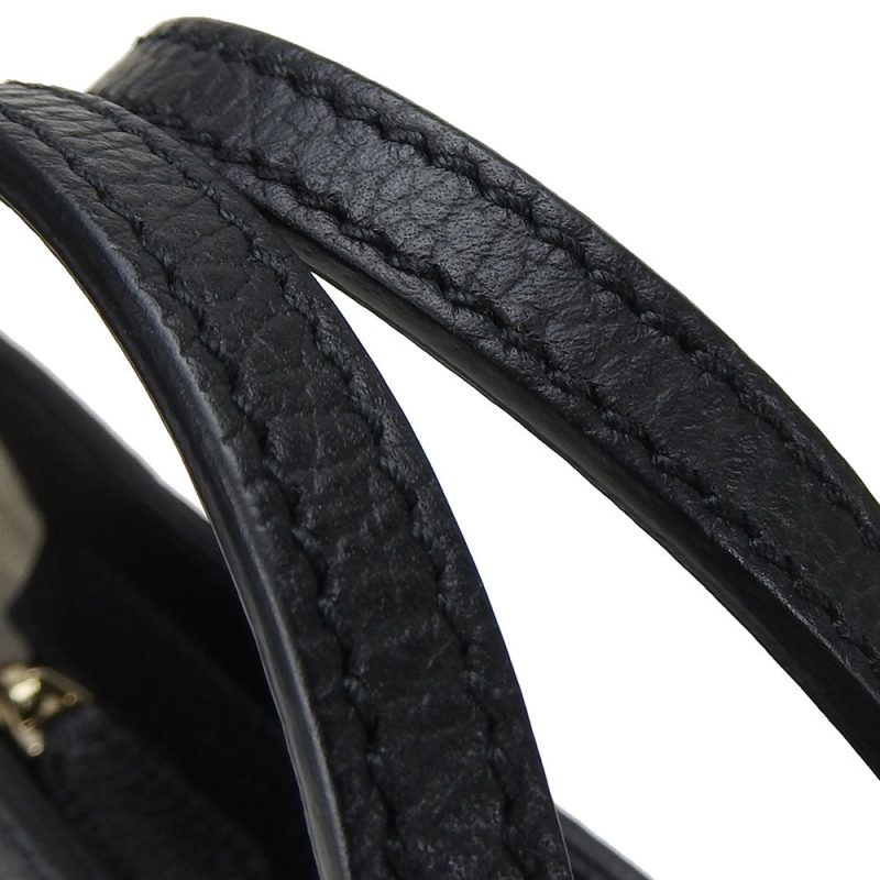 GUCCI Leather Handbag 368827 2WAY Black - Barde - Image 8