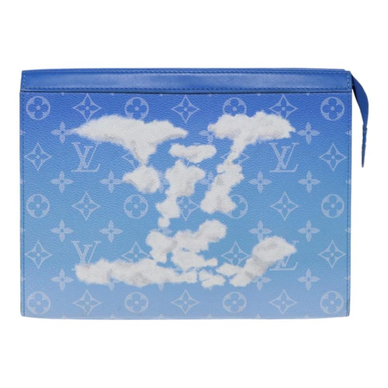 Louis Vuitton Pochette Voyage  Cloth Clutch Bag - Barde