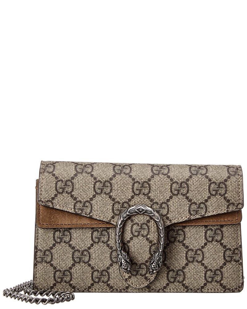 Gucci Dionysus Mini GG Supreme Canvas & Suede Shoulder Bag - Barde