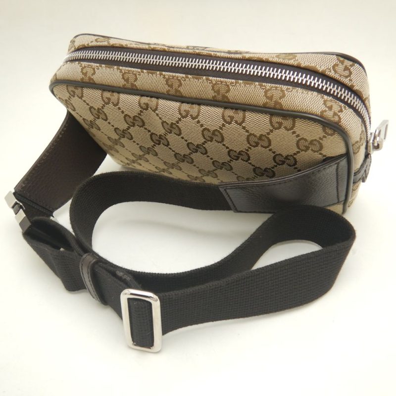 Gucci GG Canvas Leather Waist Bag 449174 - Barde - Image 6